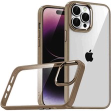 İlk El Grup  Iphone 15 Pro Max Razer Lensli Silikon - Çöl Titanyum Tkç(Itd)