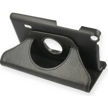 İlk El Grup Huawei Mediapad T3 7 Kılıf 360 Tablet Deri Kılıf - Siyah Tkç(Itd)