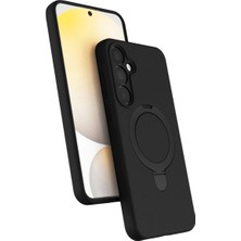 İlk El Grup Samsung Galaxy A55 5g Regal Magsafe Standlı Kapak - Siyah Tkç(Itd)