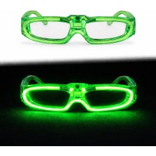 İlk El Grup Ieg™ Yeşil LED Işıklı Parti Gözlüğü 3 Modlu – Glow &amp; Gece Eğlence Gözlüğü