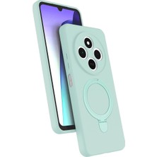 İlk El Grup Xiaomi Redmi 14C Regal Magsafe Standlı Kapak - Su Yeşili Tkç(Itd)