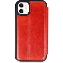 İlk El Grup Iphone 11 Kılıf Flip Cover - Kırmızı Tkç(Itd)