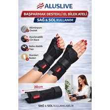 Aluslive ALUSLİVE LÜX BAŞPARMAK DESTEKLİ EL BİLEK ATELİ ( SPLİNT )SAĞ VE SOL KULLANILABİLİR STANDART BEDEN