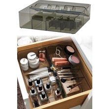 Özgürce Pratik Çekmece Içi Makyaj Organizer Düzenleyici 32X31X9CM Füme Gri