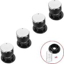 Süppürge Conti Ile Uyumlu Düğme 4 Lü Takımı Ankastre Set Üstü Ocak Düğmesi - Siyah (Yaylı) Görselle Eşleştiriniz