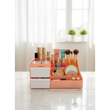 Özgürce Pratik Çekmeceli Makyaj ve Takı Organizeri, Şık Masaüstü Saklama Kutusu