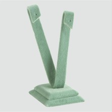 Özgürce Şık ve Rahat Palmiye Desenli Kumaş Küpe ile Tarzınızı Tamamlayın