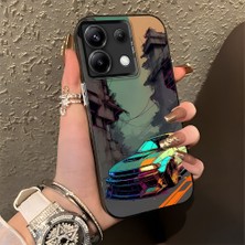 HONTINGA Redmi Note 13 Pro 5g ile Uyumlu Kılıfı Silikon Kenar Sert Arka Düşüme Önleyici Basitlik Anti Düşme Kamera Korumali Spor Araba Desen Telefon Kılıfı Kadın ve Erkek Için Uygundur K1-0615