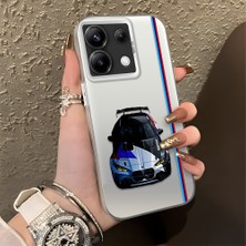 HONTINGA Redmi Note 13 Pro 5g ile Uyumlu Kılıfı Silikon Kenar Sert Arka Düşüme Önleyici Basitlik Anti Düşme Kamera Korumali Bmw Desen Telefon Kılıfı Kadın ve Erkek Için Uygundur K1-0606