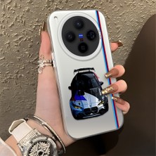 HONTINGA Vivo X300 ile Uyumlu Kılıfı Silikon Kenar Sert Arka Düşüme Önleyici Basitlik Anti Düşme Kamera Korumali Bmw Desen Telefon Kılıfı Kadın ve Erkek Için Uygundur K1-0606