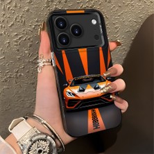 HONTINGA iPhone 17 Pro ile Uyumlu Kılıfı Silikon Kenar Sert Arka Düşüme Önleyici Basitlik Anti Düşme Kamera Korumali Lamborghini Desen Telefon Kılıfı Kadın ve Erkek Için Uygundur K1-0613