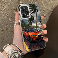 HONTINGA Redmi Note 12 Pro 5g ile Uyumlu Kılıfı Silikon Kenar Sert Arka Düşüme Önleyici Basitlik Anti Düşme Kamera Korumali Spor Araba Desen Telefon Kılıfı Kadın ve Erkek Için Uygundur K1-0614