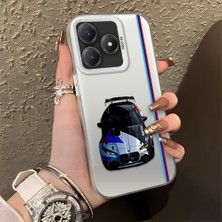 HONTINGA Realme Note 60 ile Uyumlu Kılıfı Silikon Kenar Sert Arka Düşüme Önleyici Basitlik Anti Düşme Kamera Korumali Bmw Desen Telefon Kılıfı Kadın ve Erkek Için Uygundur K1-0606