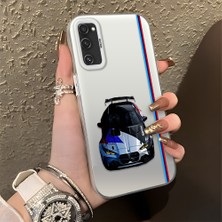 HONTINGA Samsung Galaxy S20 Fe ile Uyumlu Kılıfı Silikon Kenar Sert Arka Düşüme Önleyici Basitlik Anti Düşme Kamera Korumali Bmw Desen Telefon Kılıfı Kadın ve Erkek Için Uygundur K1-0606