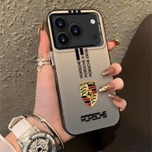 HONTINGA iPhone 17 Pro ile Uyumlu Kılıfı Silikon Kenar Sert Arka Düşüme Önleyici Basitlik Anti Düşme Kamera Korumali Mercedes Desen Telefon Kılıfı Kadın ve Erkek Için Uygundur K1-0607