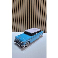 RT-1952 Mavi (Blue) Arabalı Bluetooth Fm-Usb-Tf-Aux Şarjlı Nostaljik Radyo