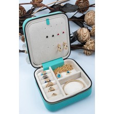 Özgürce Orta Boy Takı Saklama Kutusu, Deri ve Ahşap, Seyahat Için Şık Organizer