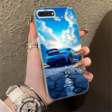 HONTINGA iPhone 8 Plus ile Uyumlu Kılıfı Silikon Kenar Sert Arka Düşüme Önleyici Basitlik Anti Düşme Kamera Korumali Spor Araba Desen Telefon Kılıfı Kadın ve Erkek Için Uygundur K1-0615