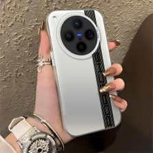 HONTINGA Vivo X300 ile Uyumlu Kılıfı Silikon Kenar Sert Arka Düşüme Önleyici Basitlik Anti Düşme Kamera Korumali Mercedes Desen Telefon Kılıfı Kadın ve Erkek Için Uygundur K1-0607