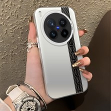 HONTINGA Vivo X300 Pro ile Uyumlu Kılıfı Silikon Kenar Sert Arka Düşüme Önleyici Basitlik Anti Düşme Kamera Korumali Mercedes Desen Telefon Kılıfı Kadın ve Erkek Için Uygundur K1-0607