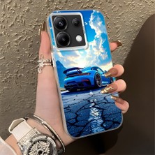 HONTINGA Redmi Note 13 Pro 5g ile Uyumlu Kılıfı Silikon Kenar Sert Arka Düşüme Önleyici Basitlik Anti Düşme Kamera Korumali Spor Araba Desen Telefon Kılıfı Kadın ve Erkek Için Uygundur K1-0615