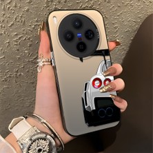 HONTINGA Vivo X300 ile Uyumlu Kılıfı Silikon Kenar Sert Arka Düşüme Önleyici Basitlik Anti Düşme Kamera Korumali Bmw Desen Telefon Kılıfı Kadın ve Erkek Için Uygundur K1-0608