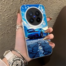 HONTINGA Vivo X200 Pro ile Uyumlu Kılıfı Silikon Kenar Sert Arka Düşüme Önleyici Basitlik Anti Düşme Kamera Korumali Spor Araba Desen Telefon Kılıfı Kadın ve Erkek Için Uygundur K1-0615
