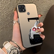 HONTINGA Oppo A15 ile Uyumlu Kılıfı Silikon Kenar Sert Arka Düşüme Önleyici Basitlik Anti Düşme Kamera Korumali Bmw Desen Telefon Kılıfı Kadın ve Erkek Için Uygundur K1-0608