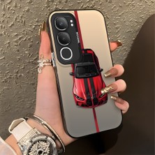 HONTINGA Vivo Y19S ile Uyumlu Kılıfı Silikon Kenar Sert Arka Düşüme Önleyici Basitlik Anti Düşme Kamera Korumali Bmw Desen Telefon Kılıfı Kadın ve Erkek Için Uygundur K1-0717