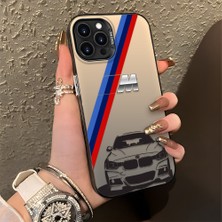 HONTINGA iPhone 13 Pro Max ile Uyumlu Kılıfı Silikon Kenar Sert Arka Düşüme Önleyici Basitlik Anti Düşme Kamera Korumali Bmw Desen Telefon Kılıfı Kadın ve Erkek Için Uygundur K1-0725