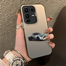 HONTINGA Infinix Note 50 Pro Plus ile Uyumlu Kılıfı Silikon Kenar Sert Arka Düşüme Önleyici Basitlik Anti Düşme Kamera Korumali Mercedes Desen Telefon Kılıfı Kadın ve Erkek Için Uygundur K1-0716