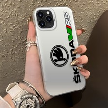 HONTINGA iPhone 11 Pro Max ile Uyumlu Kılıfı Silikon Kenar Sert Arka Düşüme Önleyici Basitlik Anti Düşme Kamera Korumali Škoda Desen Telefon Kılıfı Kadın ve Erkek Için Uygundur K1-0609