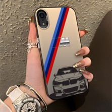 HONTINGA iPhone Xr ile Uyumlu Kılıfı Silikon Kenar Sert Arka Düşüme Önleyici Basitlik Anti Düşme Kamera Korumali Bmw Desen Telefon Kılıfı Kadın ve Erkek Için Uygundur K1-0725
