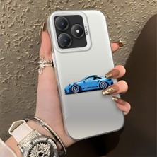 HONTINGA Realme Note 60 ile Uyumlu Kılıfı Silikon Kenar Sert Arka Düşüme Önleyici Basitlik Anti Düşme Kamera Korumali Bmw Desen Telefon Kılıfı Kadın ve Erkek Için Uygundur K1-0725