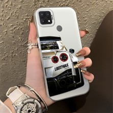 HONTINGA Oppo A15S ile Uyumlu Kılıfı Silikon Kenar Sert Arka Düşüme Önleyici Basitlik Anti Düşme Kamera Korumali Bmw Desen Telefon Kılıfı Kadın ve Erkek Için Uygundur K1-0717