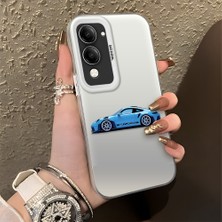 HONTINGA Vivo Y04 ile Uyumlu Kılıfı Silikon Kenar Sert Arka Düşüme Önleyici Basitlik Anti Düşme Kamera Korumali Bmw Desen Telefon Kılıfı Kadın ve Erkek Için Uygundur K1-0725
