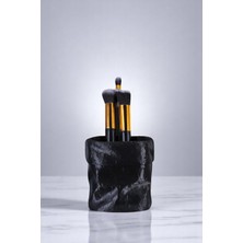 Özgürce Pratik ve Şık Makyaj Organizeri, Fırça ve Kozmetik Düzenleyici Siyah