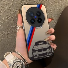 HONTINGA Vivo X300 Pro ile Uyumlu Kılıfı Silikon Kenar Sert Arka Düşüme Önleyici Basitlik Anti Düşme Kamera Korumali Bmw Desen Telefon Kılıfı Kadın ve Erkek Için Uygundur K1-0725
