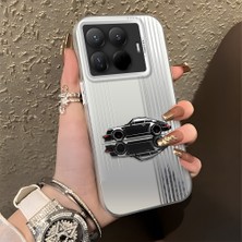 HONTINGA Xiaomi 15T Pro ile Uyumlu Kılıfı Silikon Kenar Sert Arka Düşüme Önleyici Basitlik Anti Düşme Kamera Korumali Spor Araba Desen Telefon Kılıfı Kadın ve Erkek Için Uygundur K1-0611