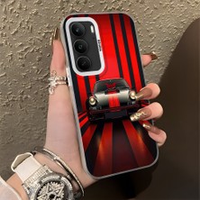 HONTINGA Realme C75 ile Uyumlu Kılıfı Silikon Kenar Sert Arka Düşüme Önleyici Basitlik Anti Düşme Kamera Korumali Spor Araba Desen Telefon Kılıfı Kadın ve Erkek Için Uygundur K1-0612