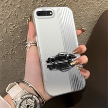 HONTINGA iPhone 8 Plus ile Uyumlu Kılıfı Silikon Kenar Sert Arka Düşüme Önleyici Basitlik Anti Düşme Kamera Korumali Spor Araba Desen Telefon Kılıfı Kadın ve Erkek Için Uygundur K1-0611