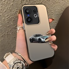 HONTINGA Vivo X200 Fe ile Uyumlu Kılıfı Silikon Kenar Sert Arka Düşüme Önleyici Basitlik Anti Düşme Kamera Korumali Mercedes Desen Telefon Kılıfı Kadın ve Erkek Için Uygundur K1-0716