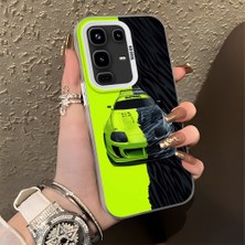 HONTINGA Infinix Note 50 Pro 4g ile Uyumlu Kılıfı Silikon Kenar Sert Arka Düşüme Önleyici Basitlik Anti Düşme Kamera Korumali Lamborghini Desen Telefon Kılıfı Kadın ve Erkek Için Uygundur K1-0613