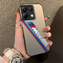 HONTINGA Redmi Note 13 Pro 5g ile Uyumlu Kılıfı Silikon Kenar Sert Arka Düşüme Önleyici Basitlik Anti Düşme Kamera Korumali Bmw Desen Telefon Kılıfı Kadın ve Erkek Için Uygundur K1-0606