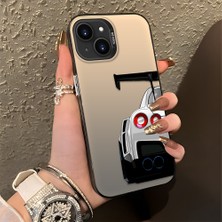 HONTINGA iPhone 13 Mini ile Uyumlu Kılıfı Silikon Kenar Sert Arka Düşüme Önleyici Basitlik Anti Düşme Kamera Korumali Bmw Desen Telefon Kılıfı Kadın ve Erkek Için Uygundur K1-0608