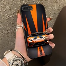 HONTINGA iPhone 7 Plus ile Uyumlu Kılıfı Silikon Kenar Sert Arka Düşüme Önleyici Basitlik Anti Düşme Kamera Korumali Lamborghini Desen Telefon Kılıfı Kadın ve Erkek Için Uygundur K1-0613