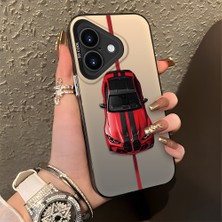 HONTINGA iPhone 16 Plus ile Uyumlu Kılıfı Silikon Kenar Sert Arka Düşüme Önleyici Basitlik Anti Düşme Kamera Korumali Bmw Desen Telefon Kılıfı Kadın ve Erkek Için Uygundur K1-0717