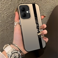HONTINGA Tecno Spark Go 2 ile Uyumlu Kılıfı Silikon Kenar Sert Arka Düşüme Önleyici Basitlik Anti Düşme Kamera Korumali Amg Desen Telefon Kılıfı Kadın ve Erkek Için Uygundur K1-0609