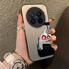 HONTINGA Vivo X200 Pro ile Uyumlu Kılıfı Silikon Kenar Sert Arka Düşüme Önleyici Basitlik Anti Düşme Kamera Korumali Bmw Desen Telefon Kılıfı Kadın ve Erkek Için Uygundur K1-0608