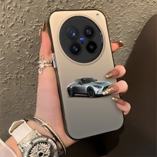 HONTINGA Vivo X200 Pro ile Uyumlu Kılıfı Silikon Kenar Sert Arka Düşüme Önleyici Basitlik Anti Düşme Kamera Korumali Mercedes Desen Telefon Kılıfı Kadın ve Erkek Için Uygundur K1-0716
